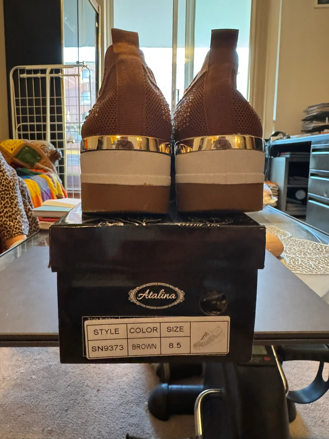 Atalina Women’s Brown Sneakers - Size 40 EU or 8.5 US. - photo 4