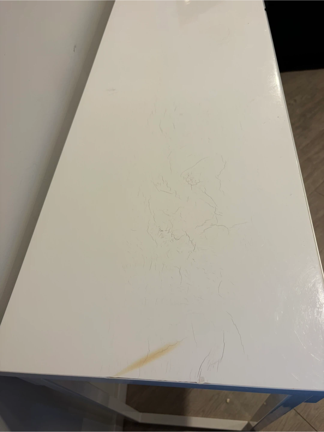Long white desk/shelf - photo 3