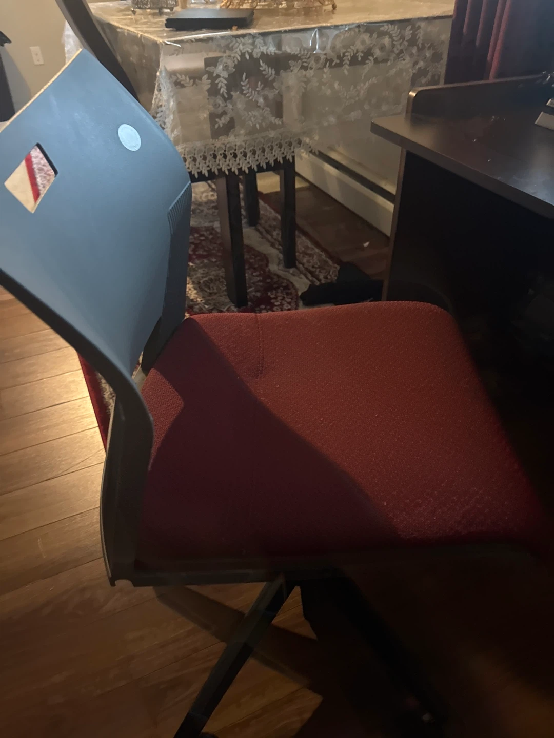 Office Chair with Red Seat - photo 4