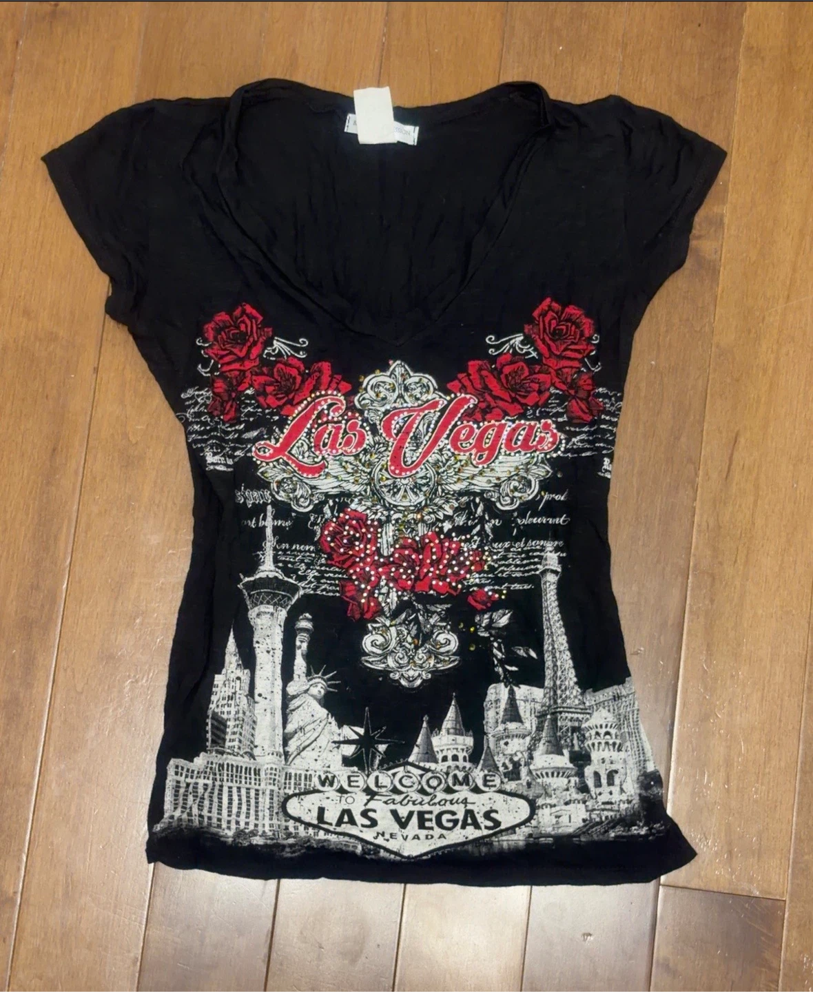 Black Las Vegas Top - Size medium