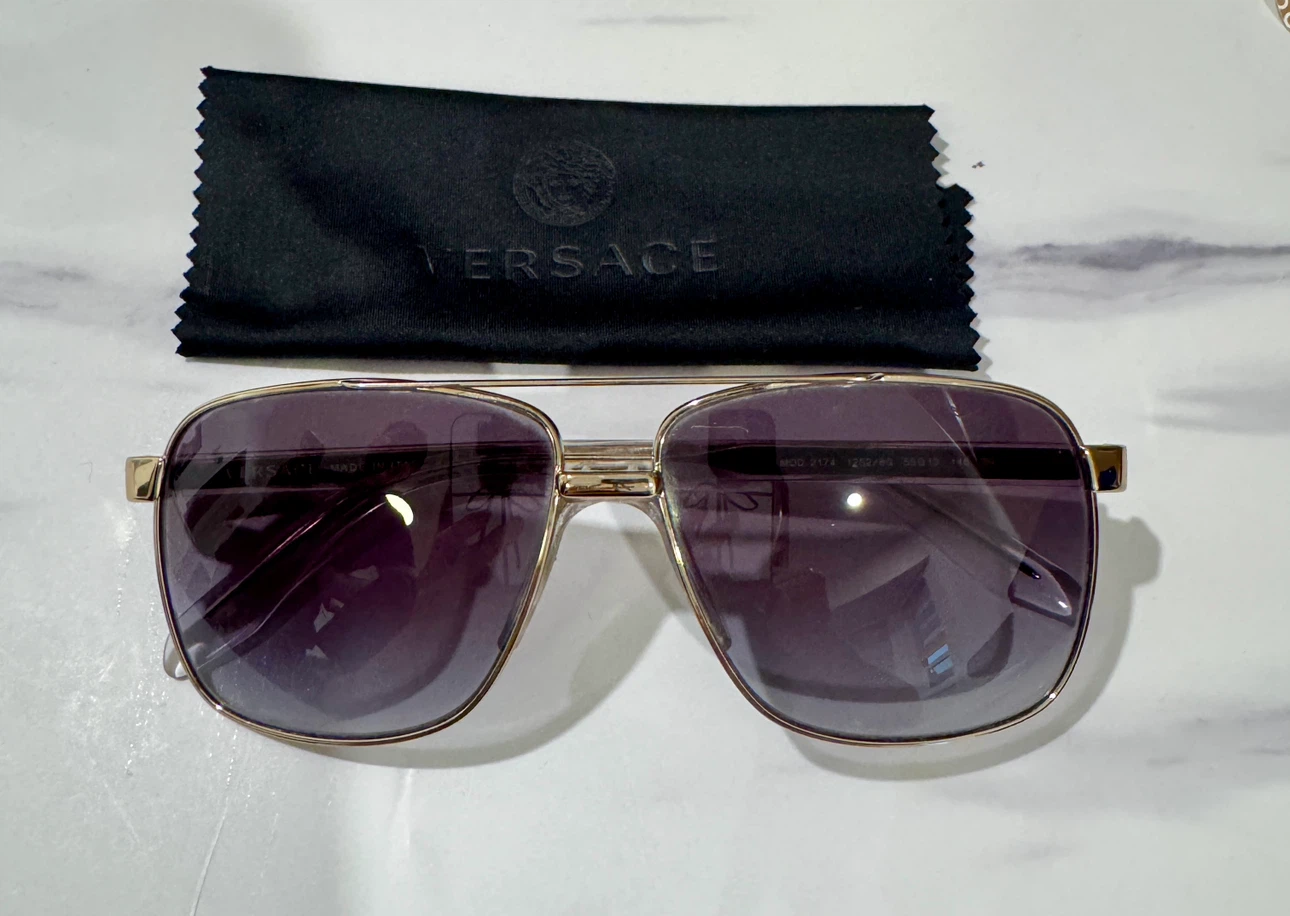 Versace men Sunglasses Purple Lenses