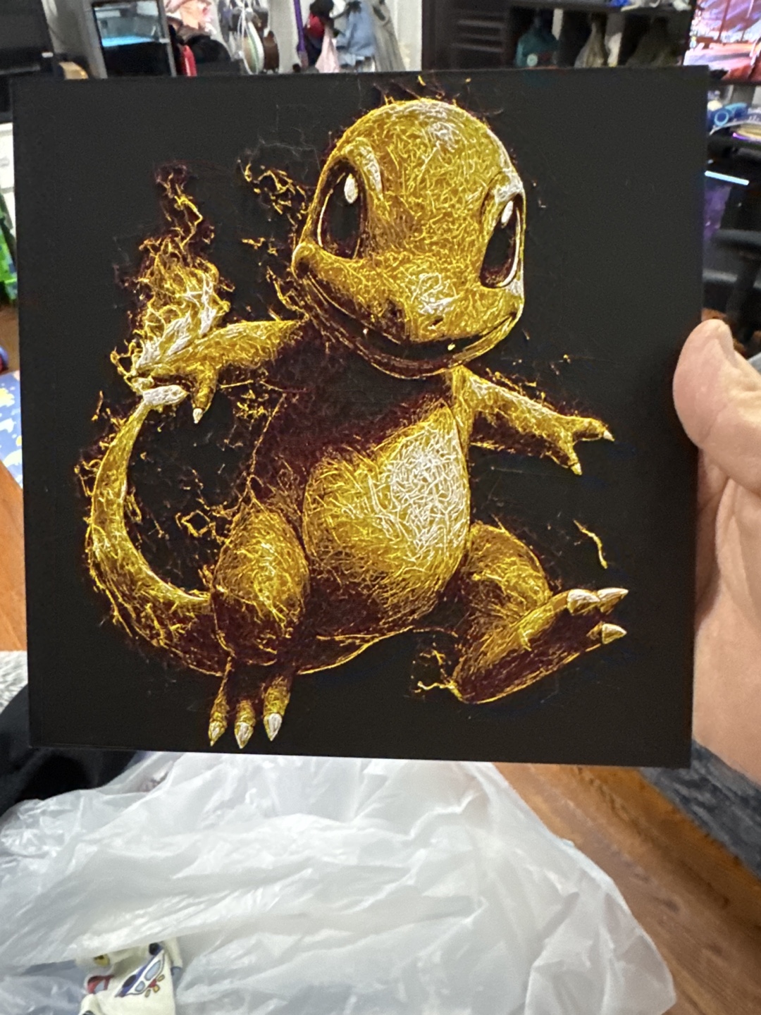 Charmander 3D Wall Art
