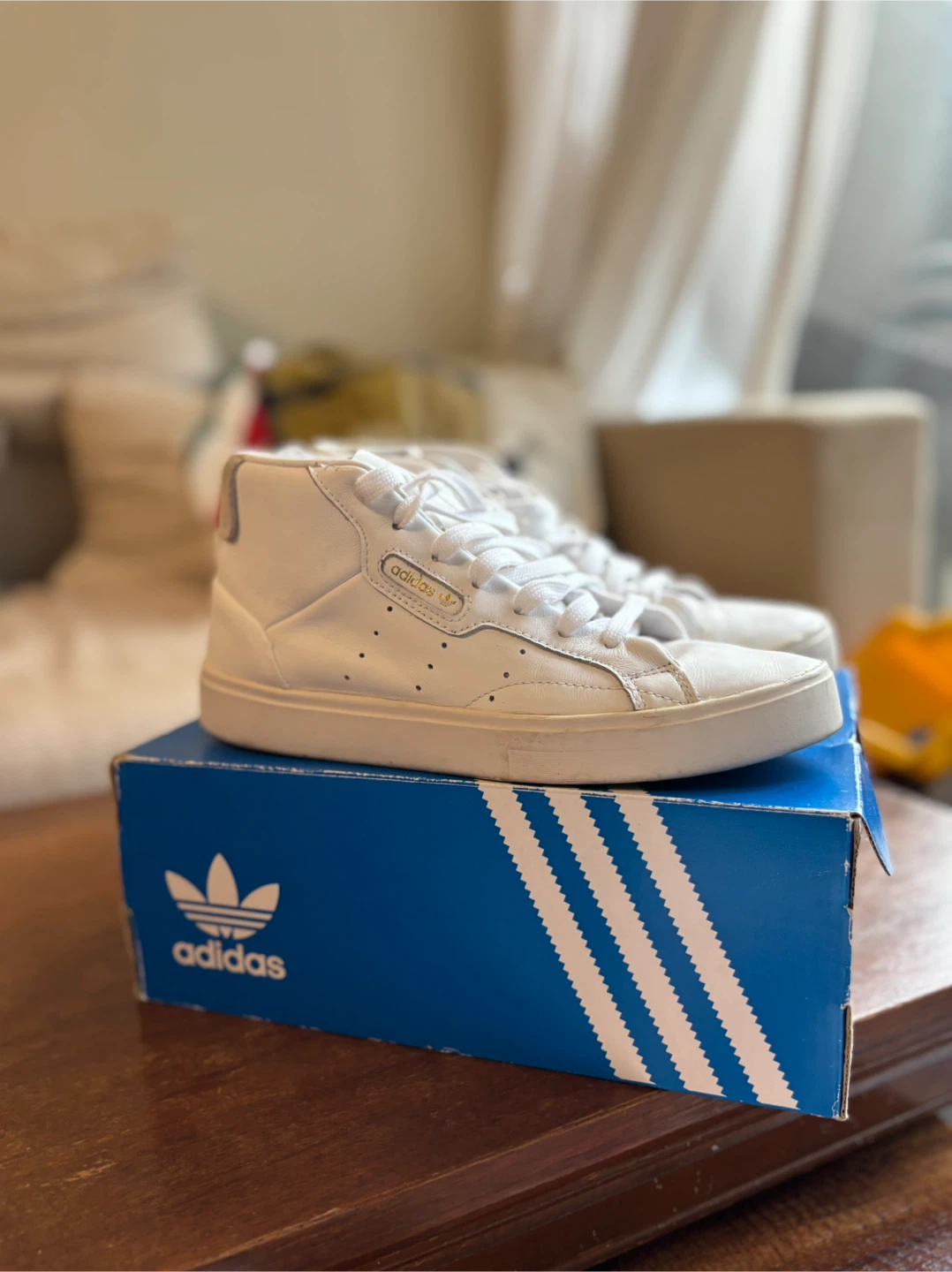 Adidas Sleek Mid W Sneakers - White - Size 7