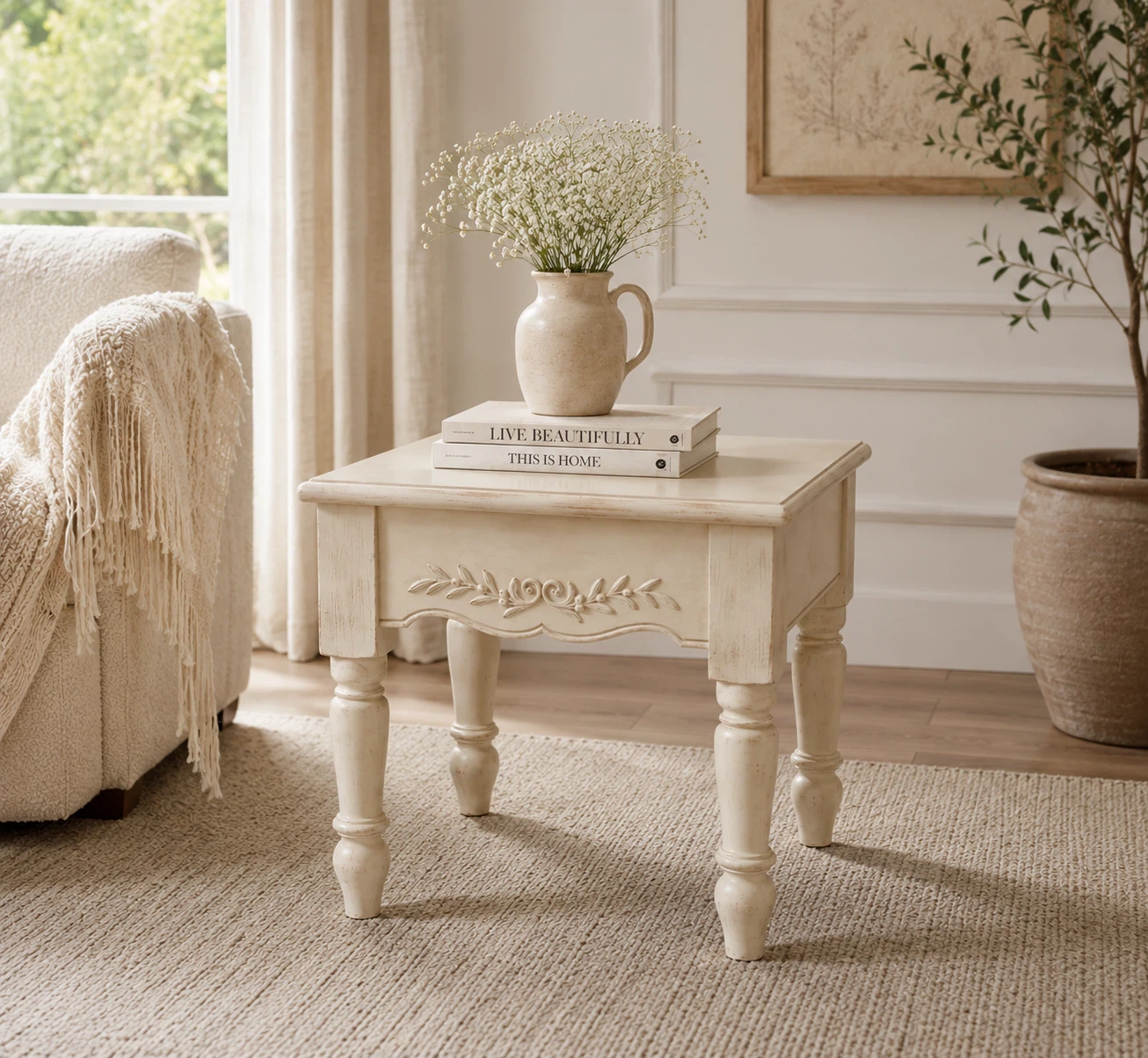 Beautiful Vintage End Tables – Set of 2 | French Farmhouse Style - photo 2