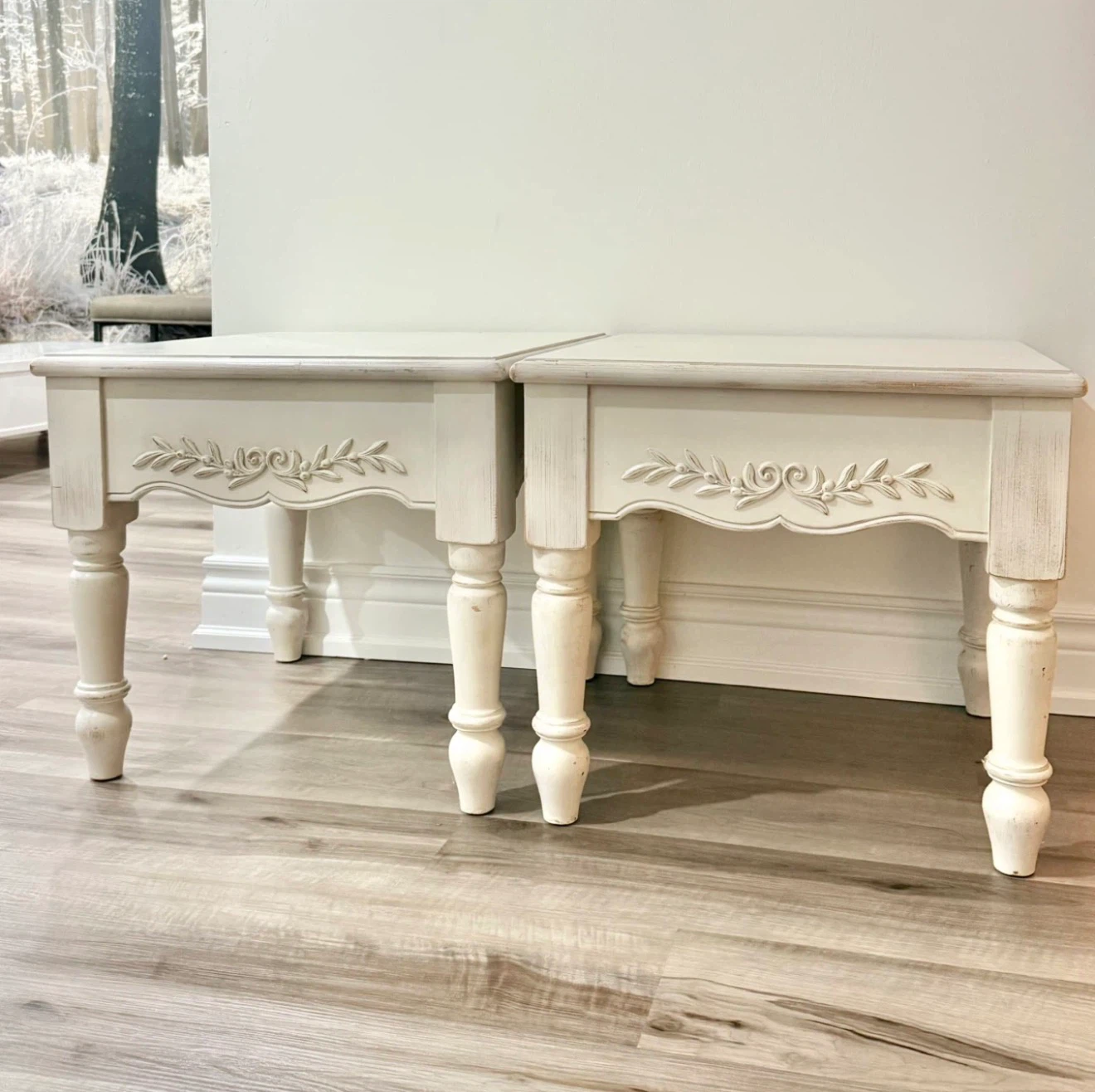 Beautiful Vintage End Tables – Set of 2 | French Farmhouse Style - photo 4