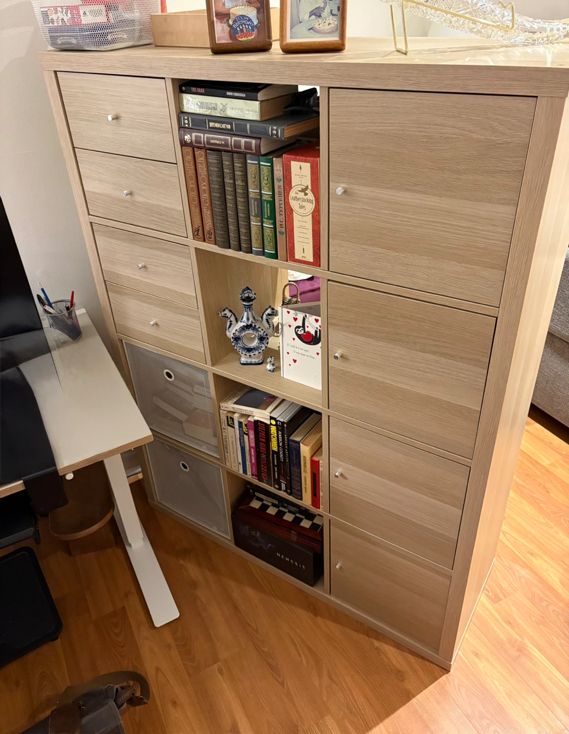 IKEA KALLAX Shelf Unit + Inserts. Bookcase / Cube Storage - photo 3