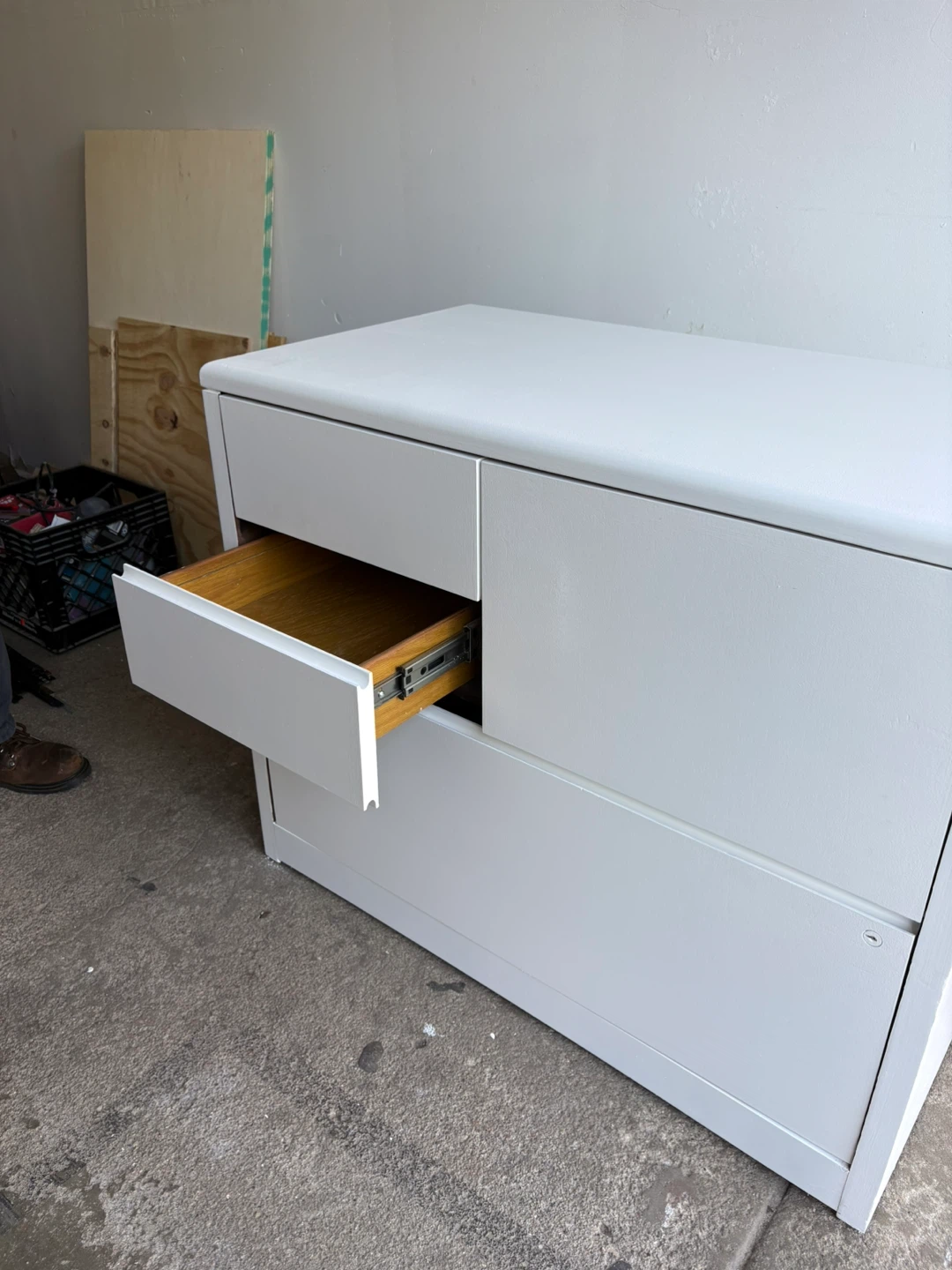 White 3-Drawer Filing Cabinet