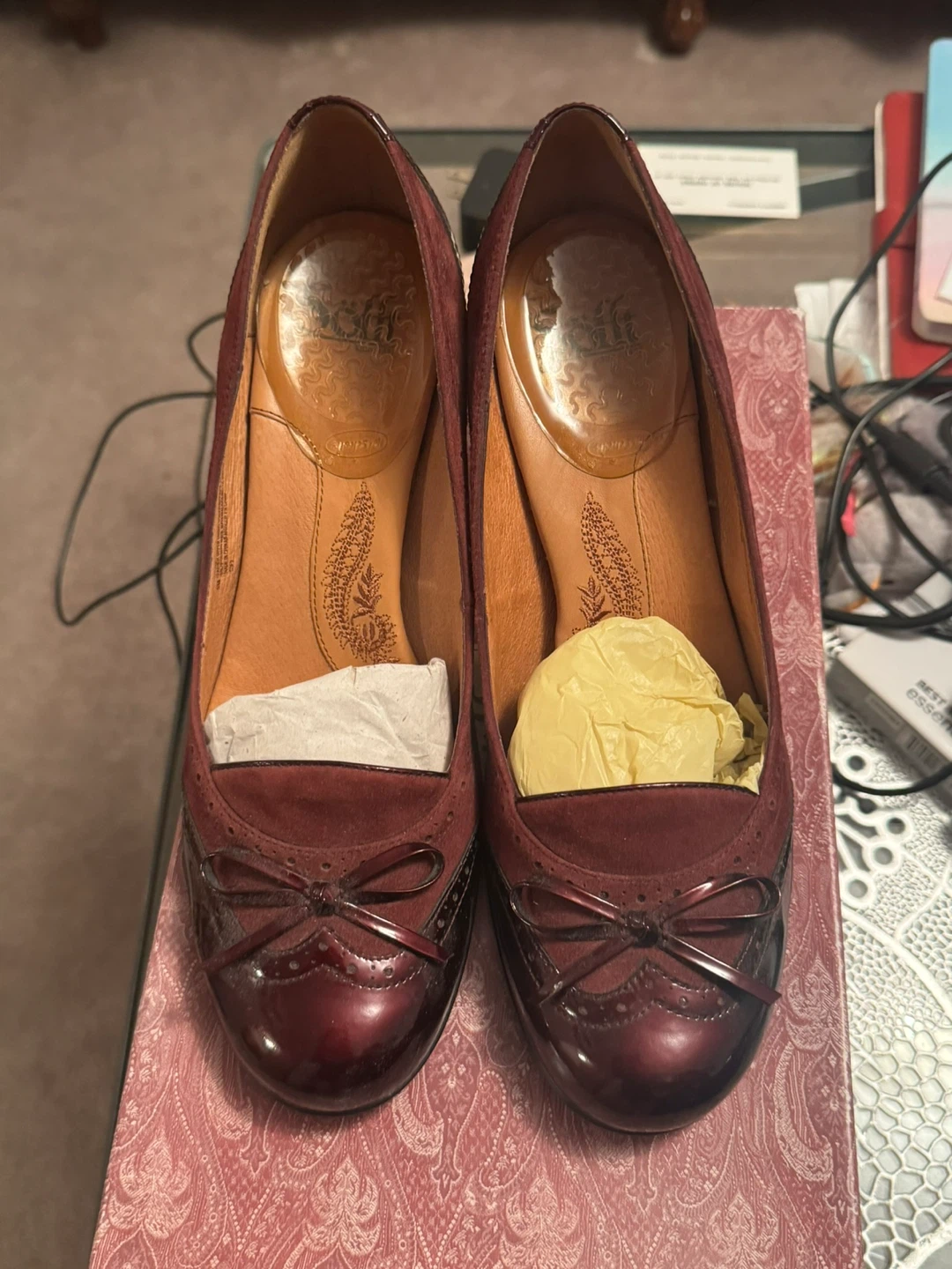Söfft Burgundy Heels - Size 40 EU or 9 US. - photo 2