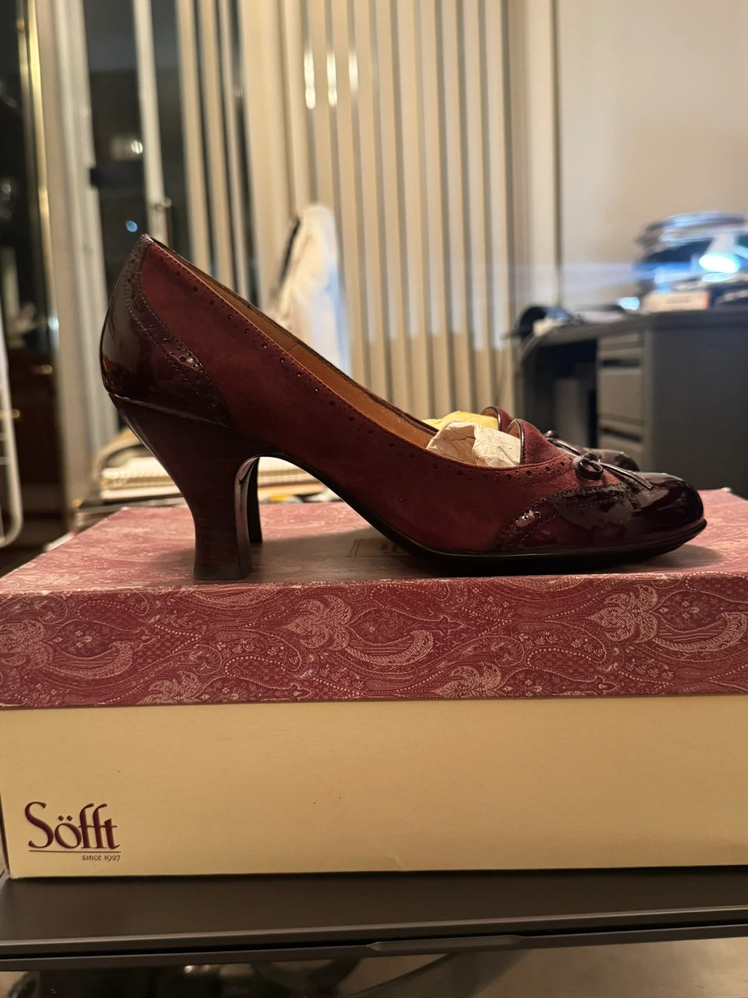 Söfft Burgundy Heels - Size 40 EU or 9 US. - photo 3