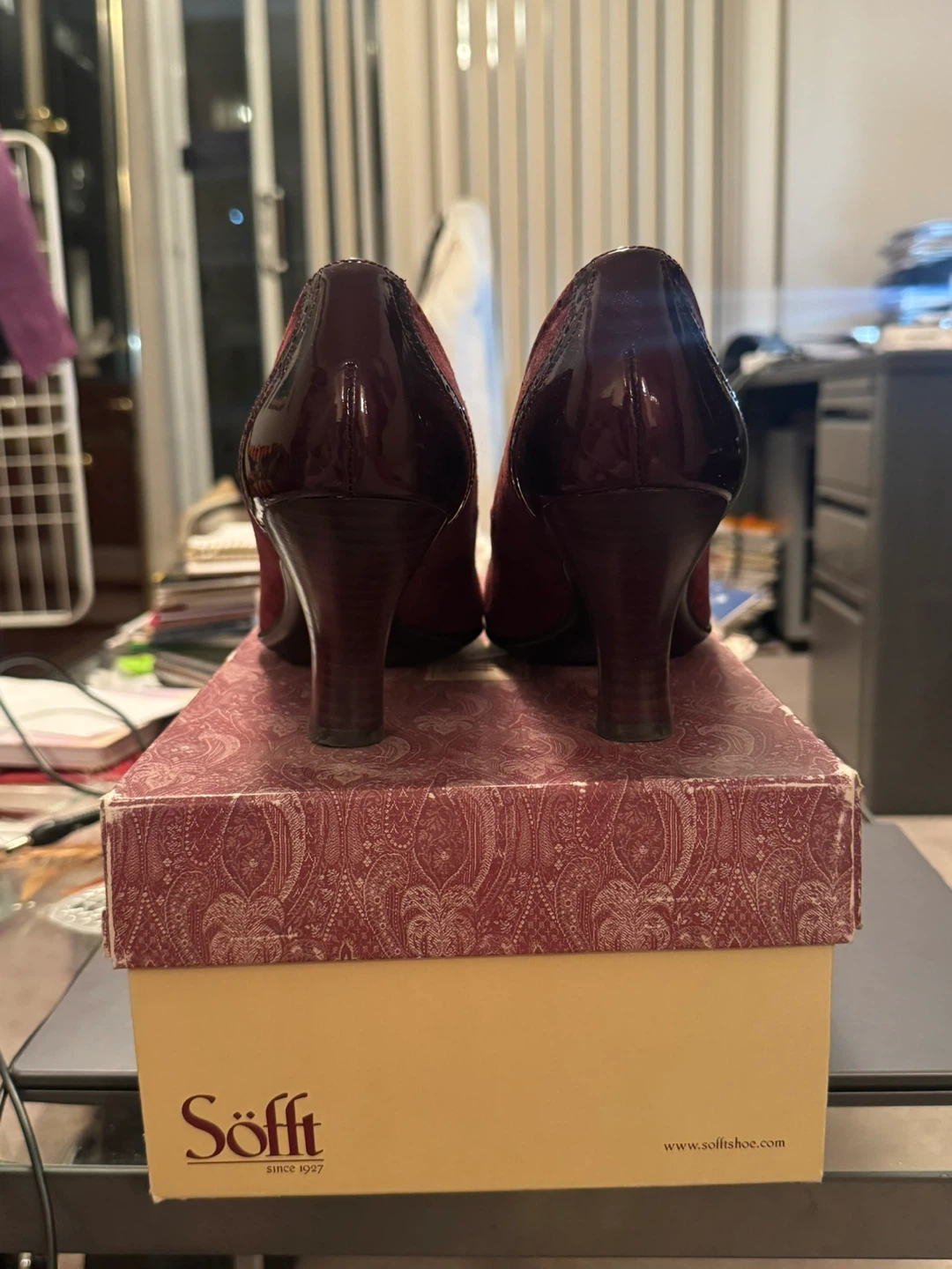 Söfft Burgundy Heels - Size 40 EU or 9 US. - photo 4