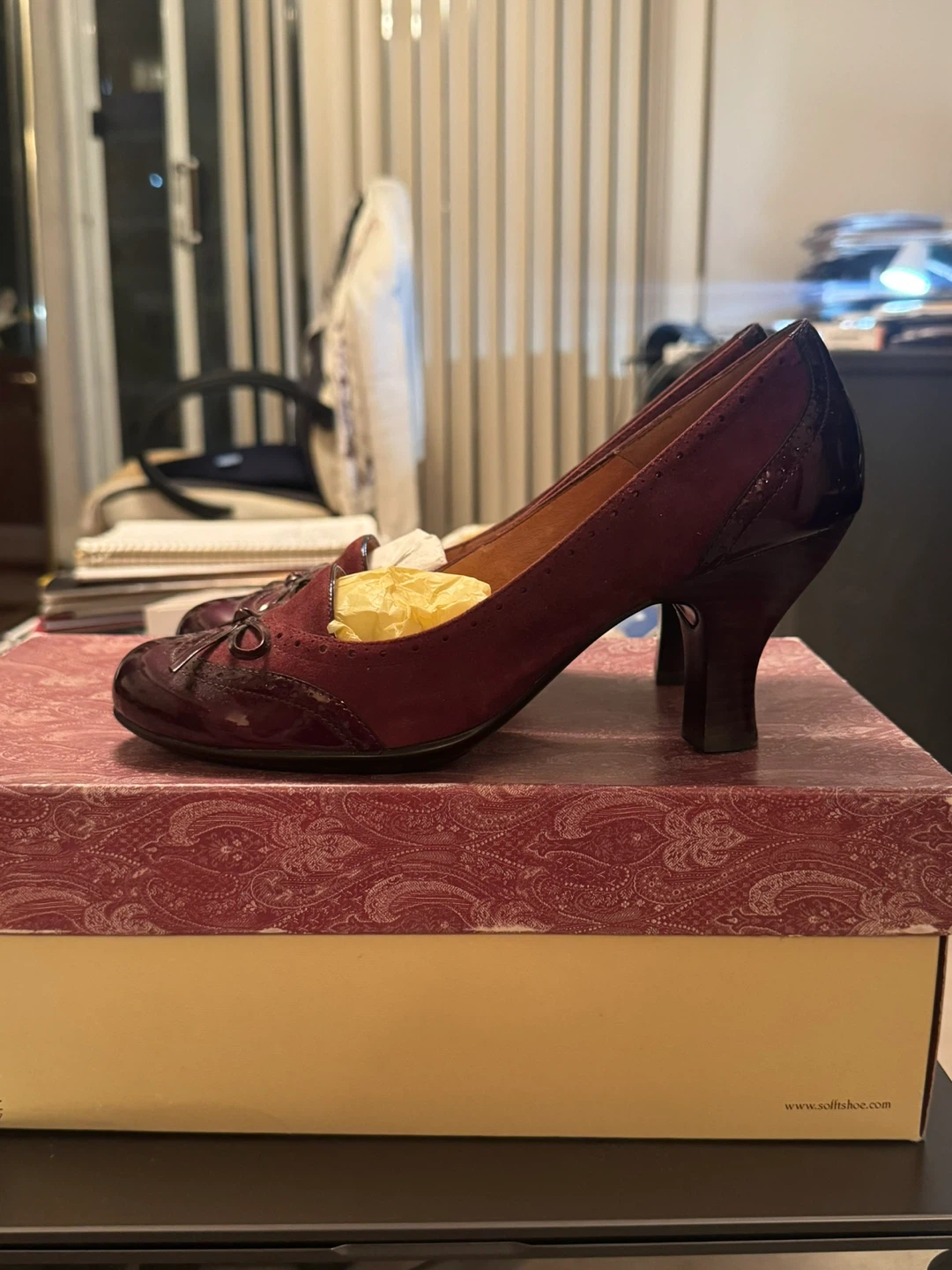 Söfft Burgundy Heels - Size 40 EU or 9 US. - photo 5