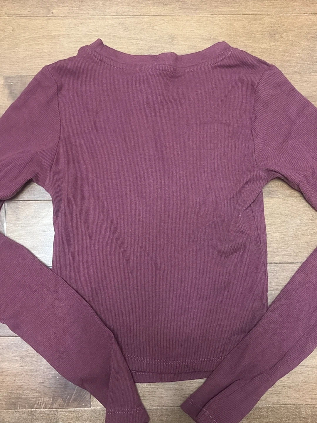 red long sleeve top - size xs - photo 3