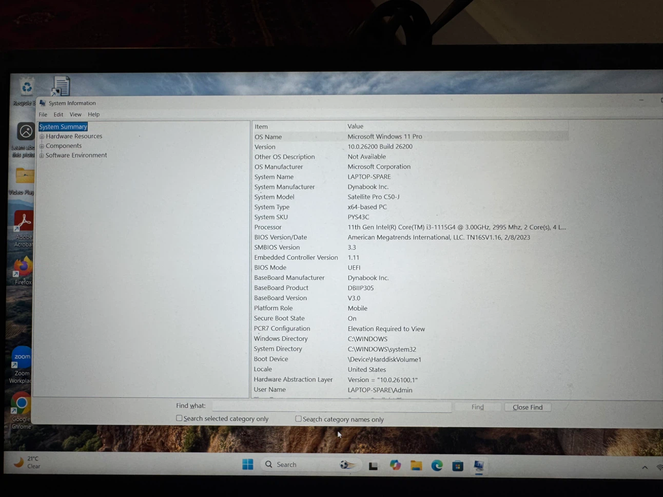 Dynabook Satellite Pro C50-J Laptop - photo 3