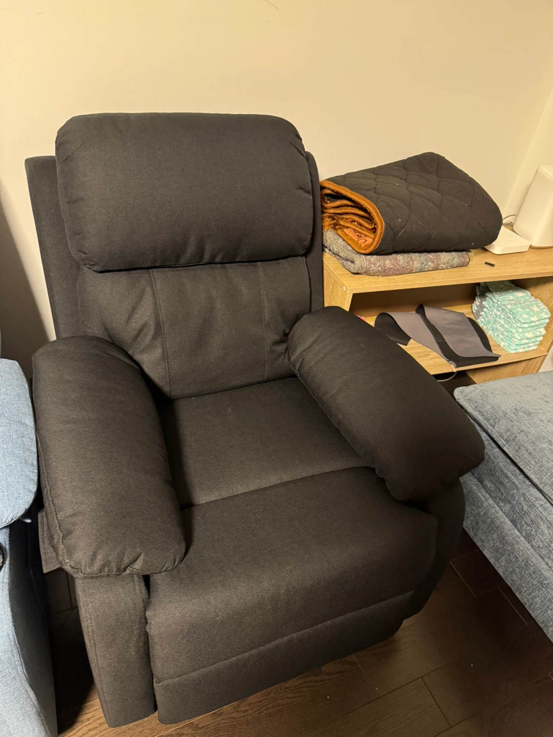 Dark Grey Recliner Chair - photo 2