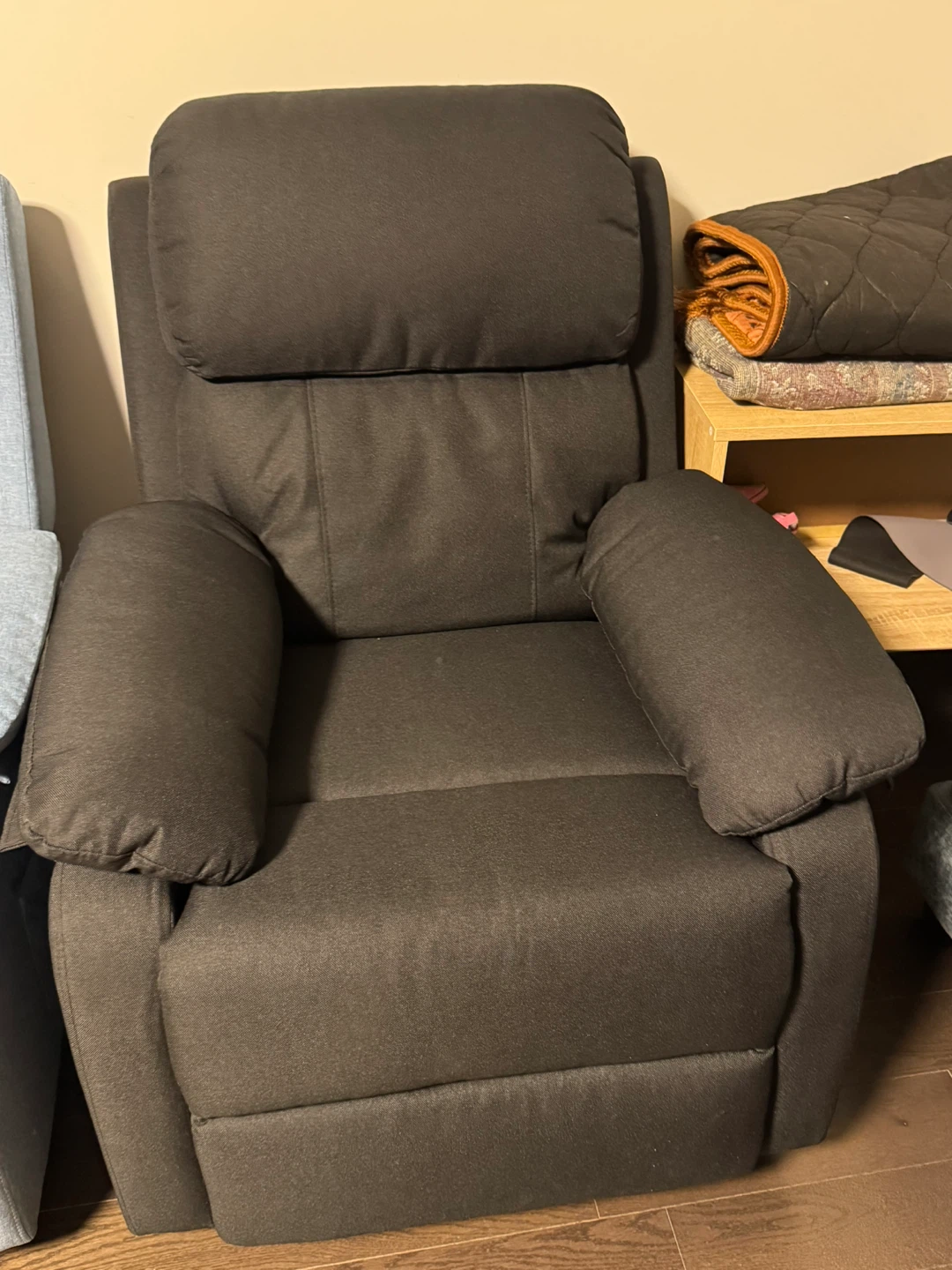 Dark Grey Recliner Chair - photo 3