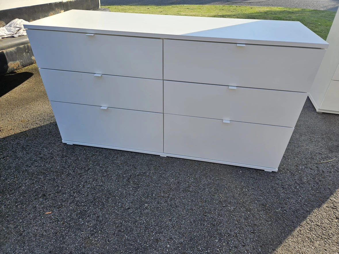 Ikea White 6-Drawer Dresser