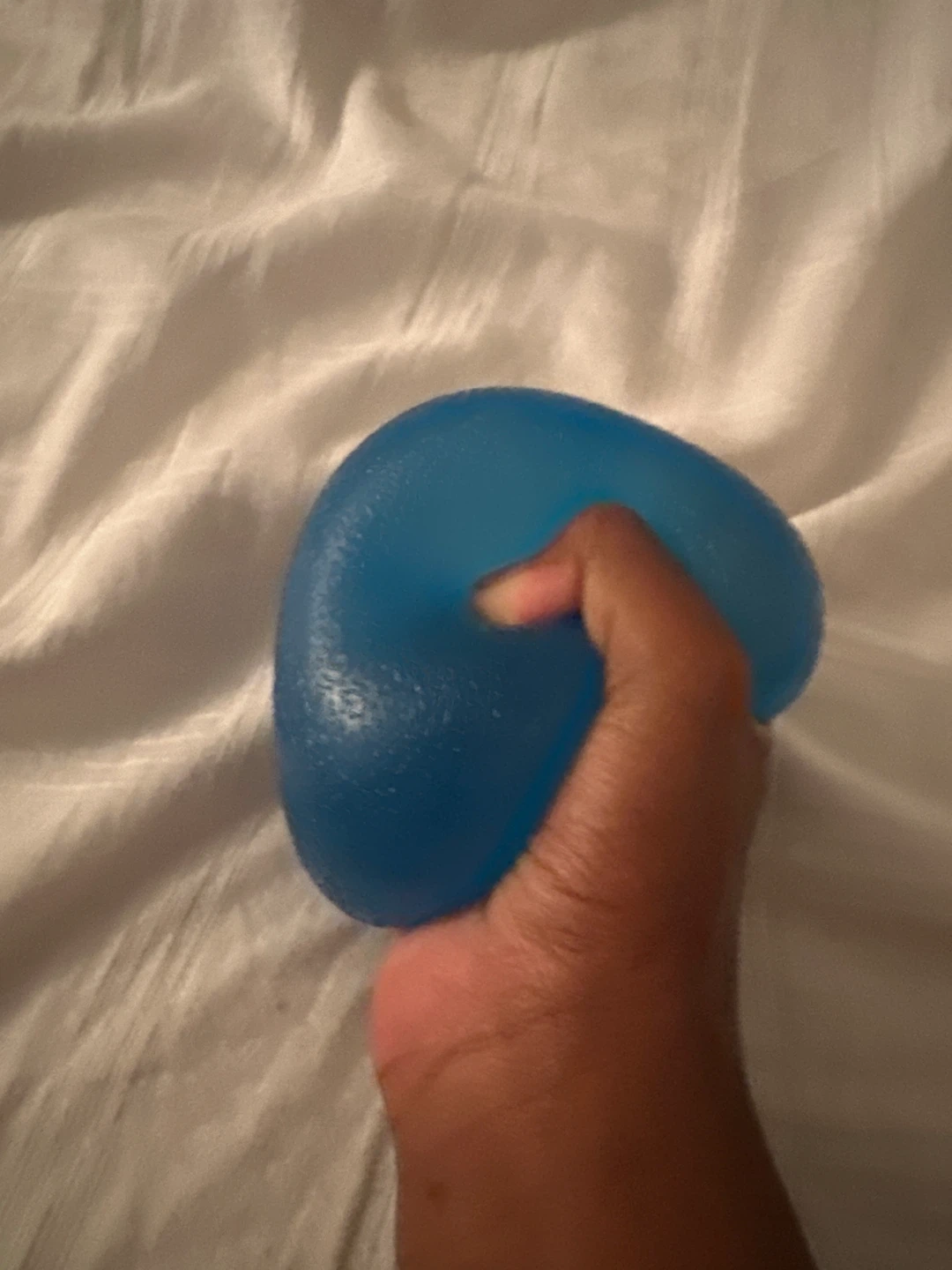 Blue Squishy Egg Stress Ball - photo 2