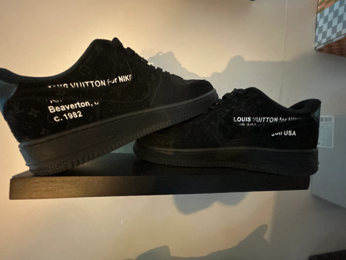 Louis Vuitton x Off White x Nike Air Force 1 Low Black