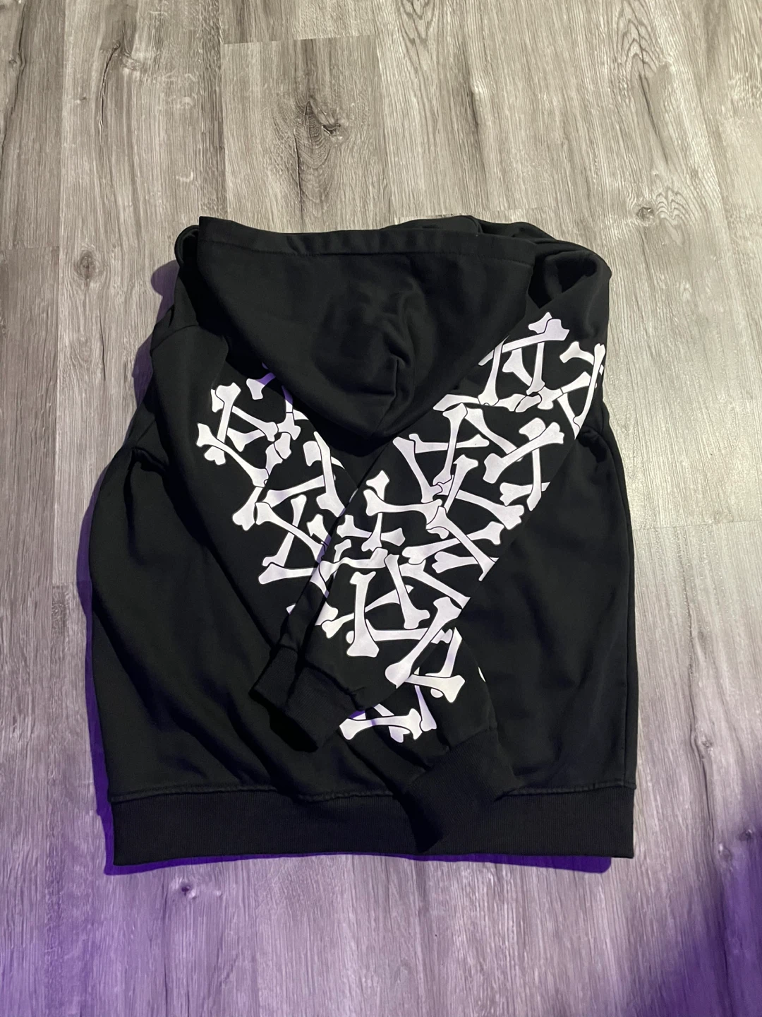 AMIRI Black Bone Print Hoodie - photo 2