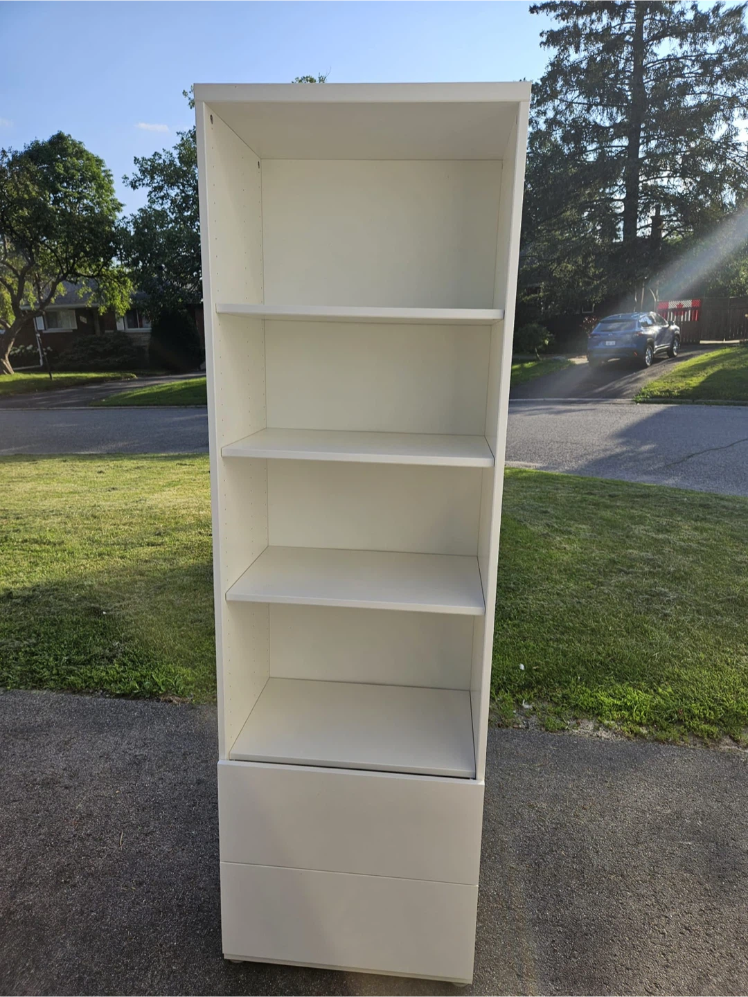 Ikea White Bookshelf with Drawers - photo 3