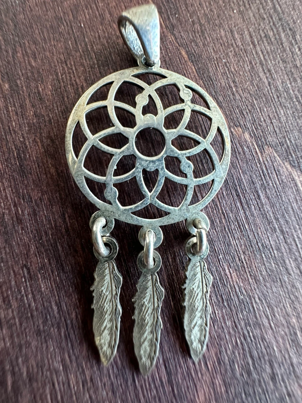 Sterling Silver Dreamcatcher Pendant - photo 2