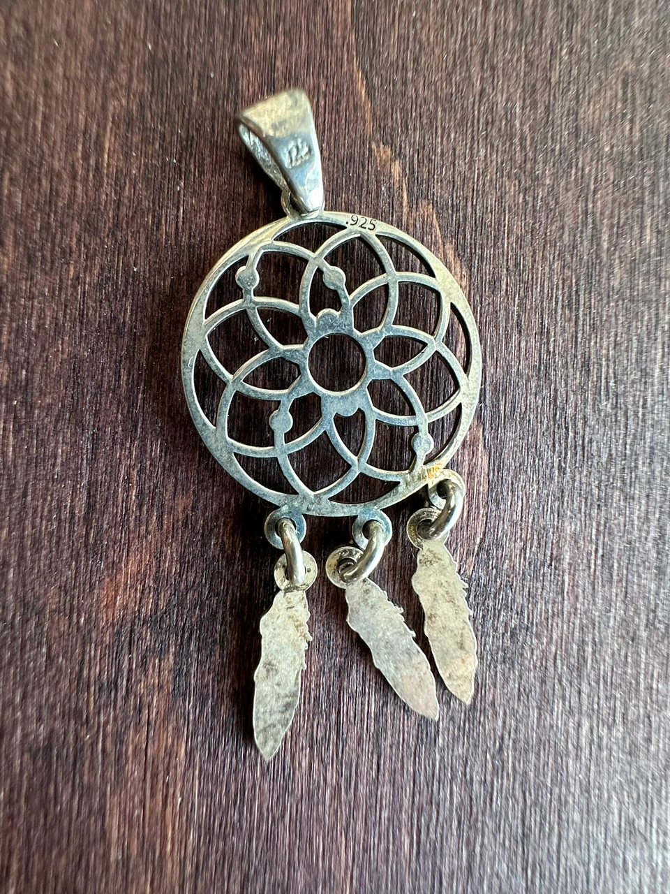 Sterling Silver Dreamcatcher Pendant - photo 4