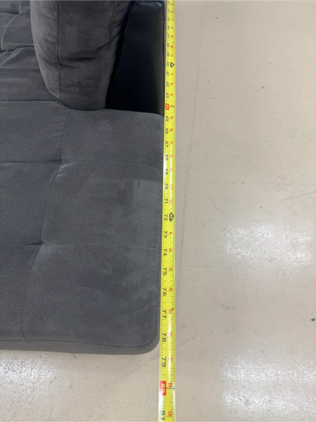 Grey Sectional Sofa with Chaise - photo 5