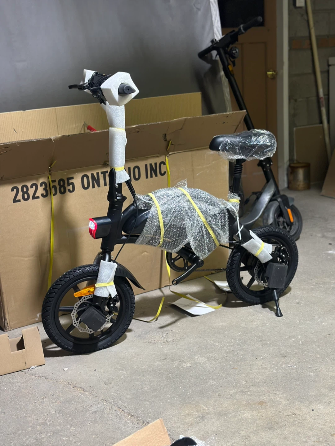 Black Folding Electric Bike - photo 2