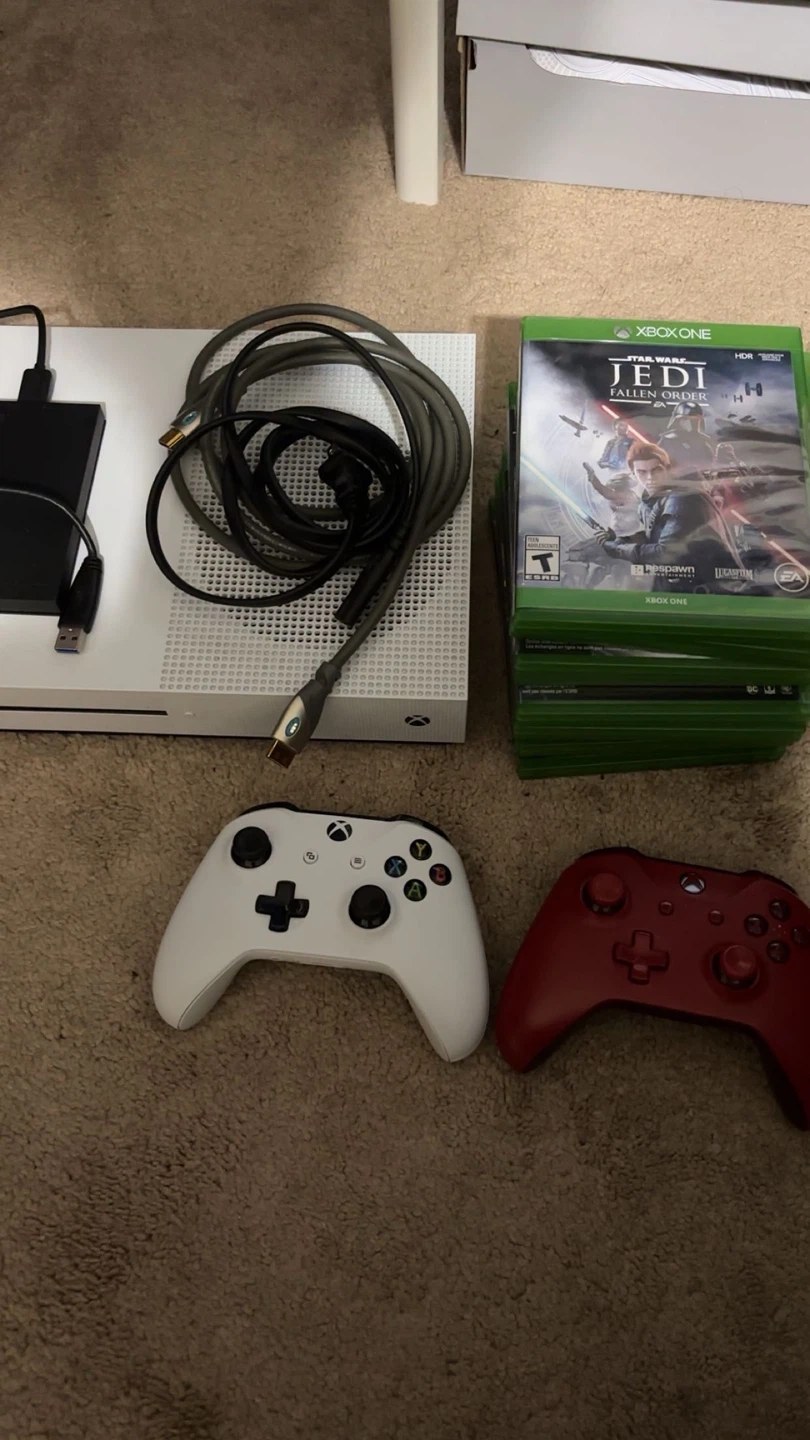 Xbox One S Bundle with Games and Controllers