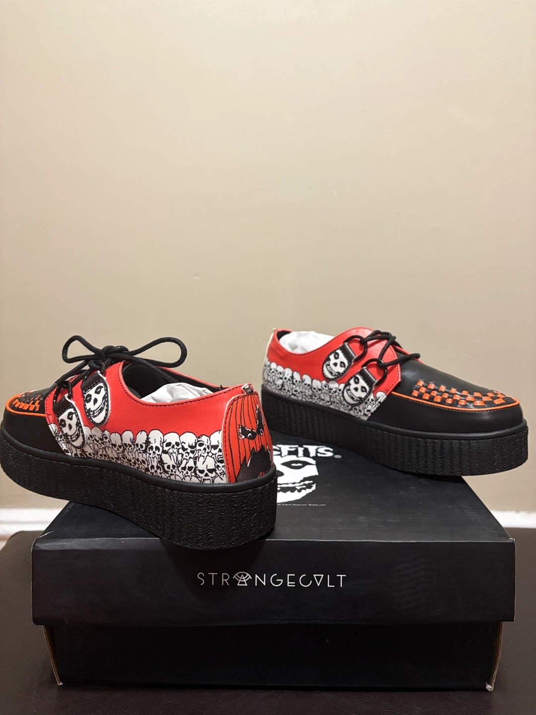 Strange Cvlt Misfits Halloween Krypt Creepers Shoes US 8