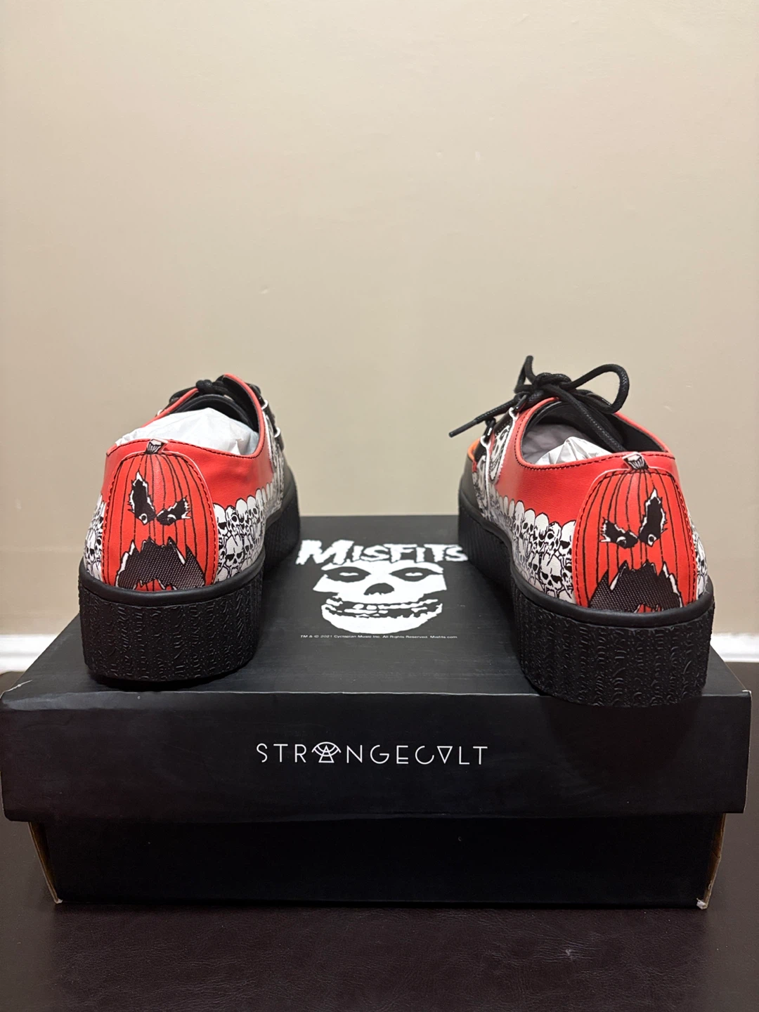 Strange Cvlt Misfits Halloween Krypt Creepers Shoes US 8 - photo 2