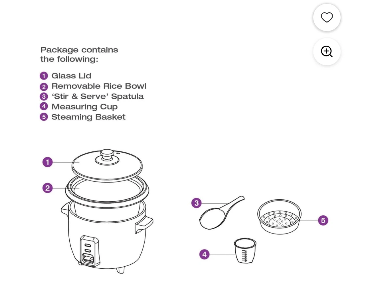 Salton Automatic Rice Cooker & Steamer - photo 3