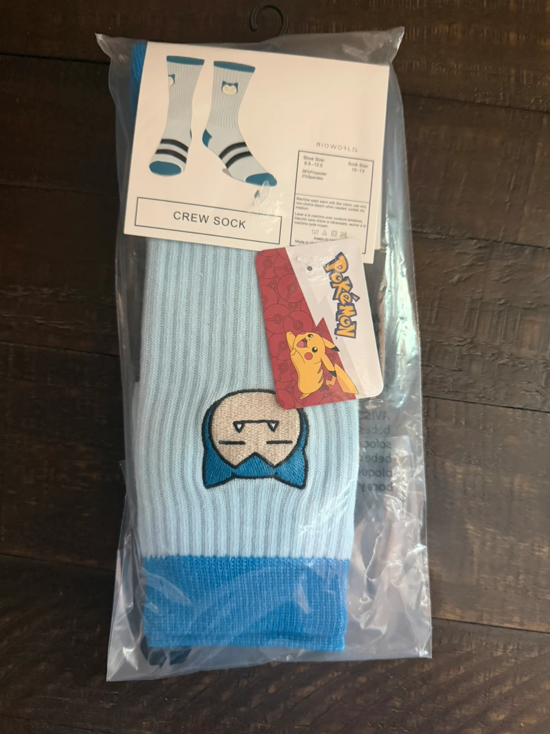 Men’s Pokemon Snorlax Crew Socks NWT - photo 2
