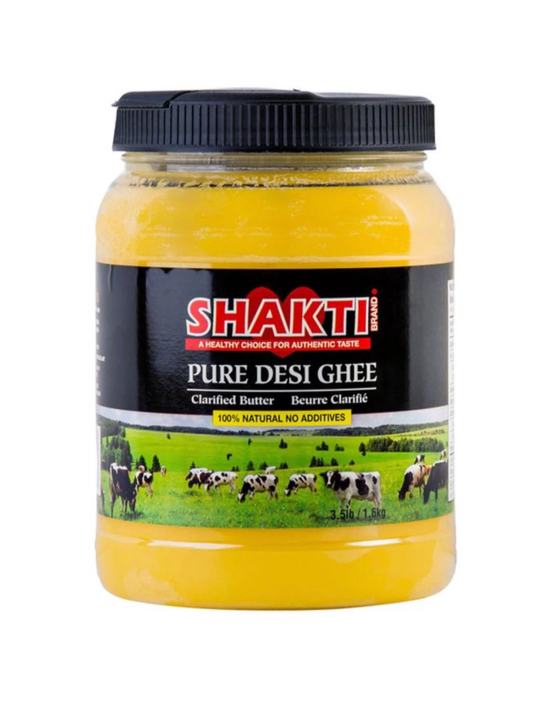 Shakti Pure Desi Ghee Clarified Butter 3.5lb / 1.6kg