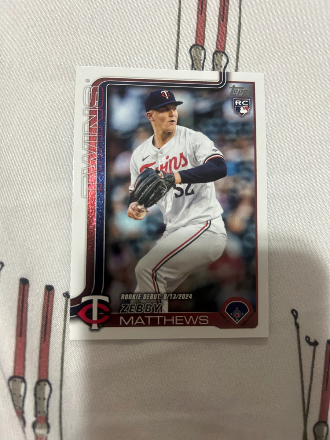 Topps RC Zebby Matthews Baseball Card