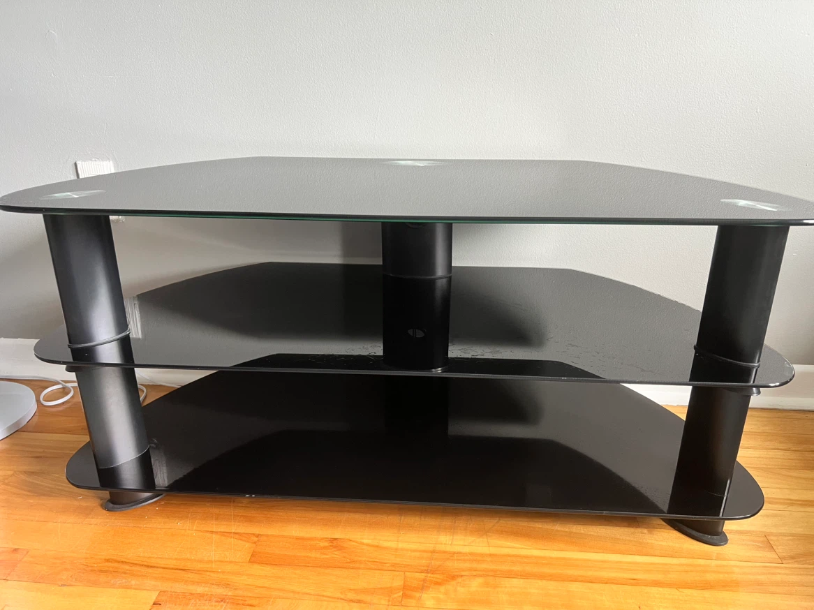 MOVING SALE Glass TV Stand