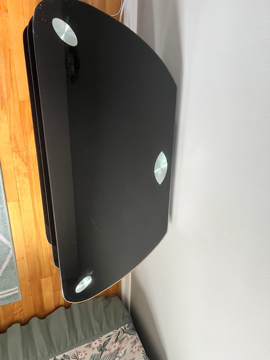 MOVING SALE Glass TV Stand - photo 2