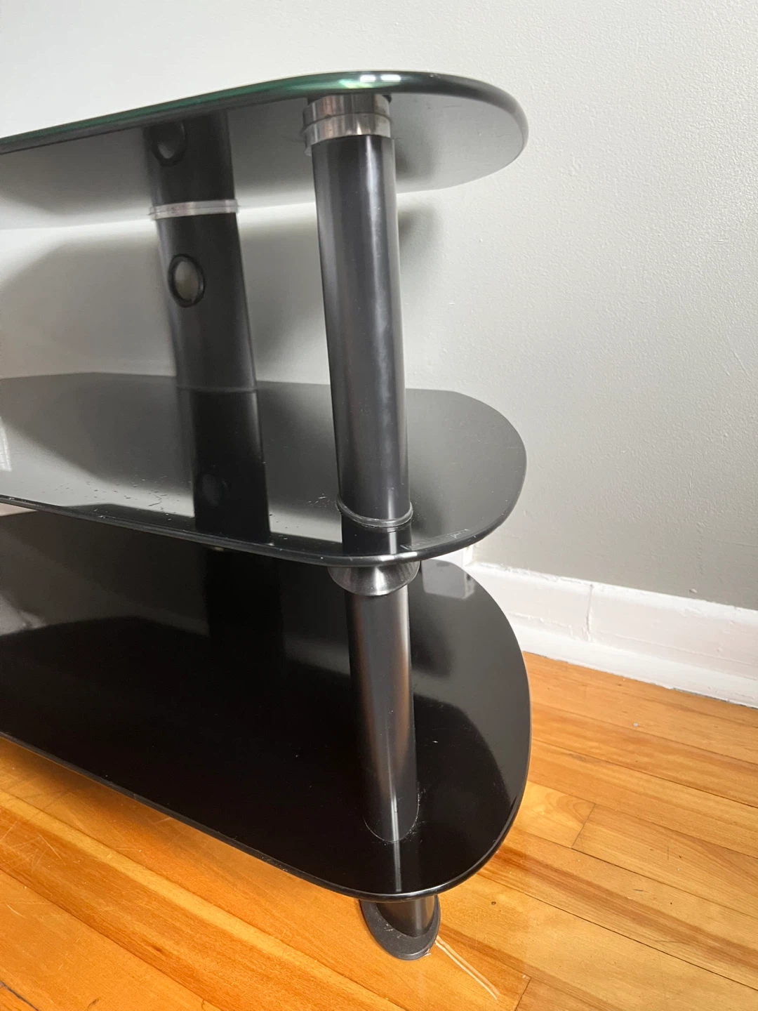 MOVING SALE Glass TV Stand - photo 4