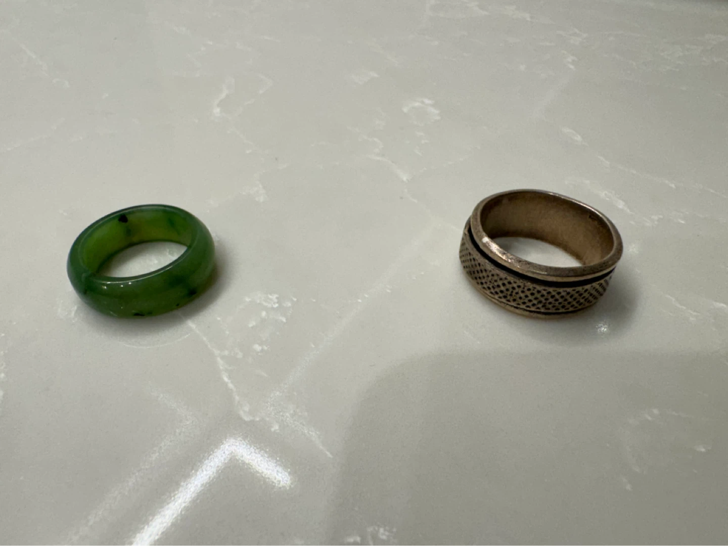 Two Rings: Jade and Spinner