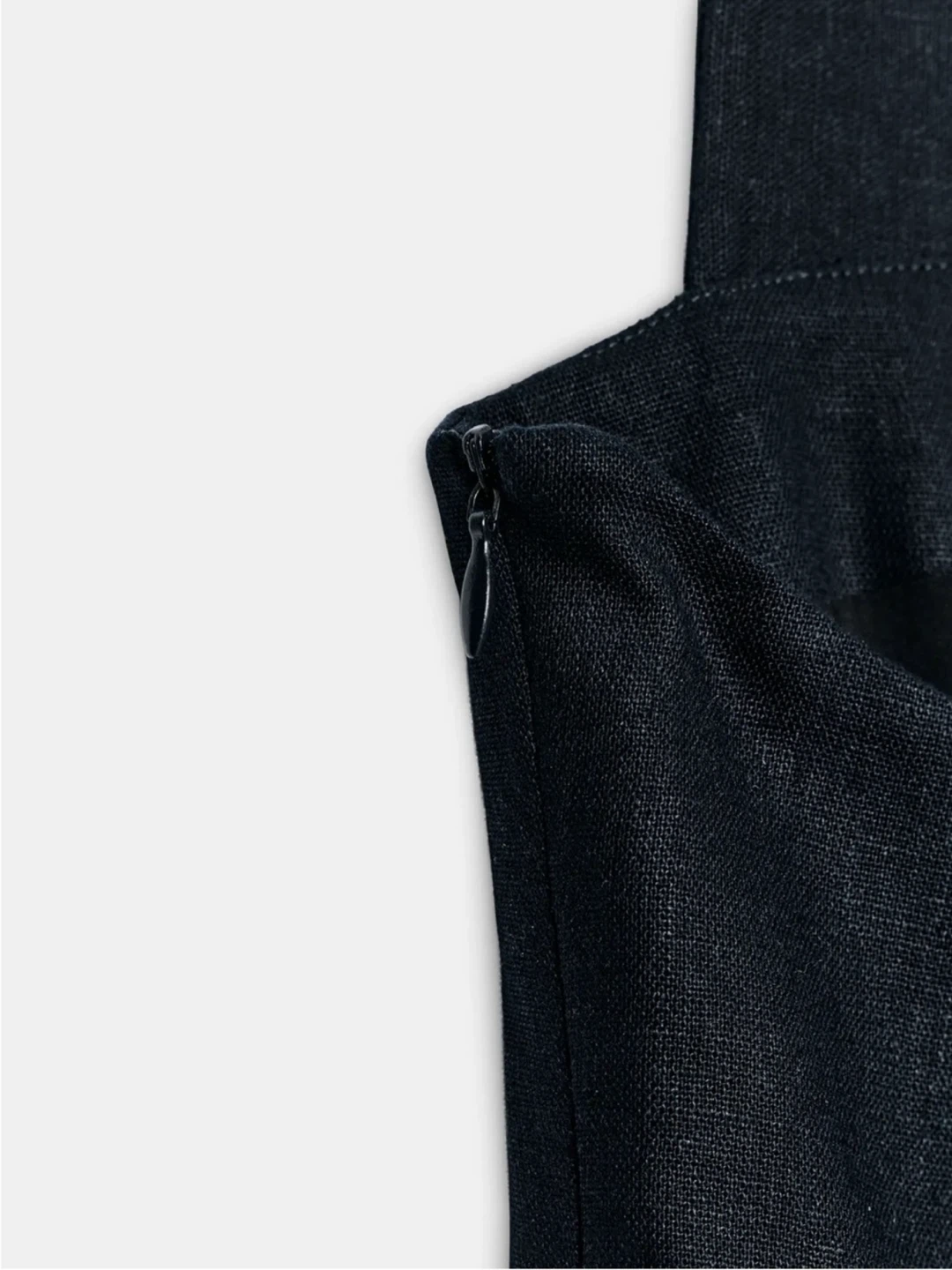 Zara Linen Toggle Navy Mini Dress - photo 5