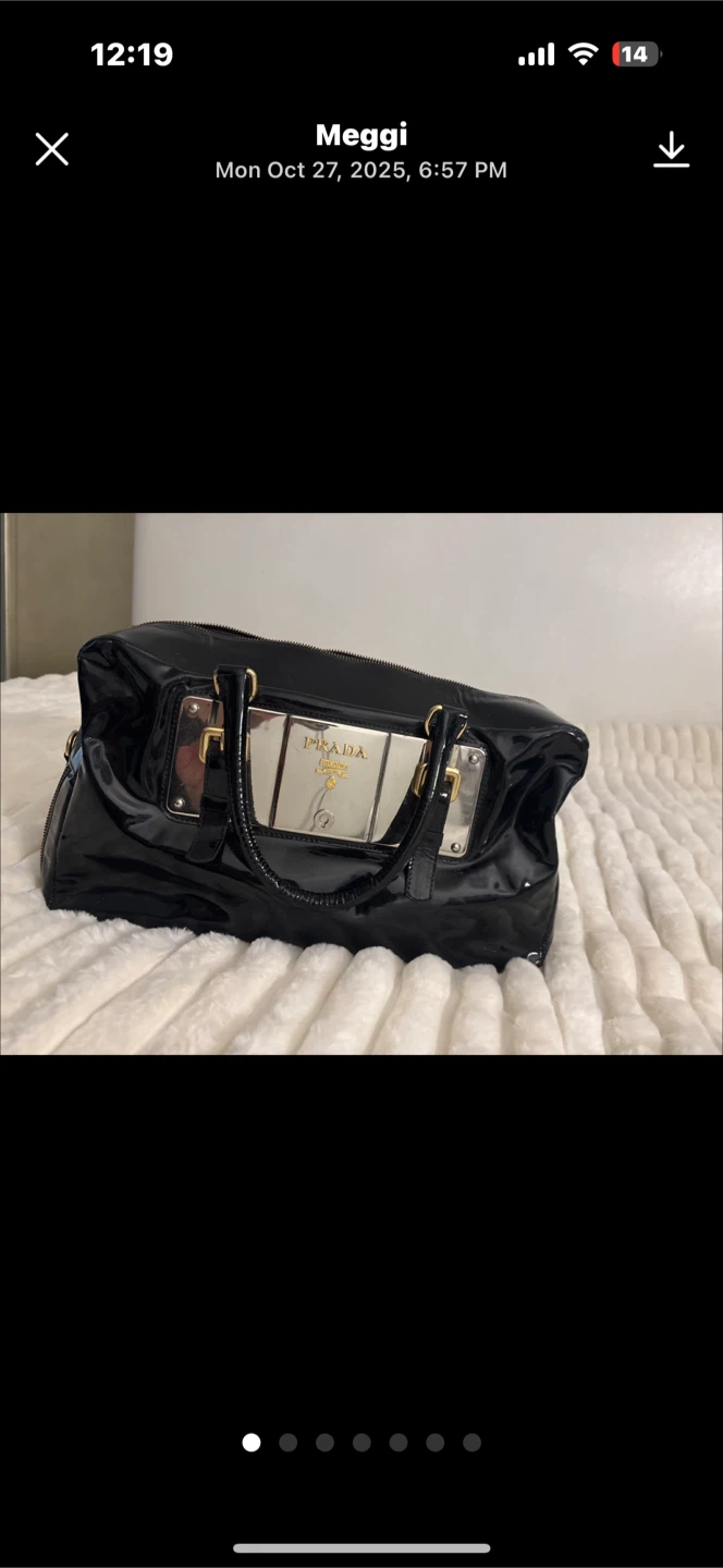 Prada Black Patent Leather Handbag - photo 4