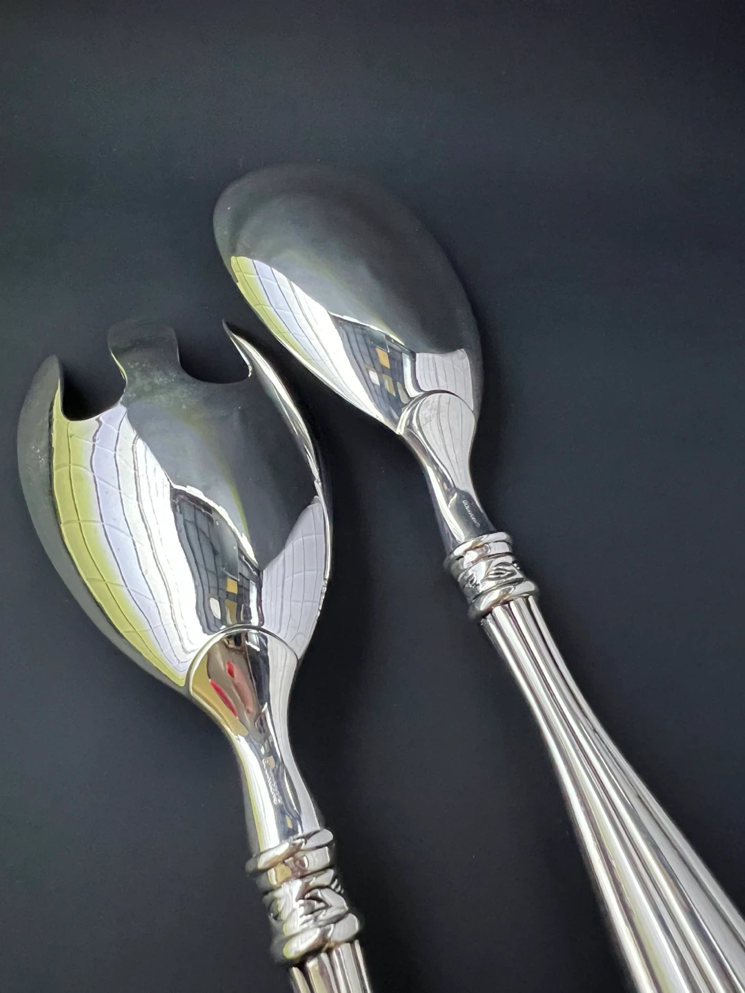 Vintage Godinger Silver-Plated Salad Serving Set - photo 3