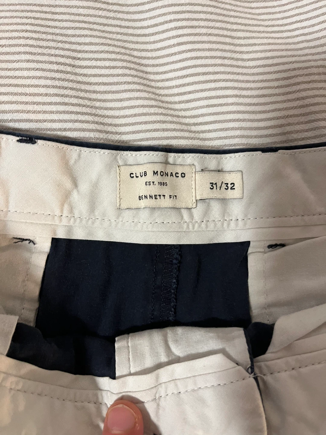 Club Monaco Bennett Fit Chinos Navy Size 31/32 - photo 3
