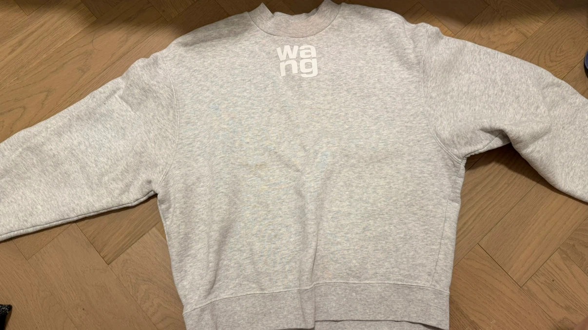 Alexander Wang Logo Crewneck Sweatshirt - Light Grey XS