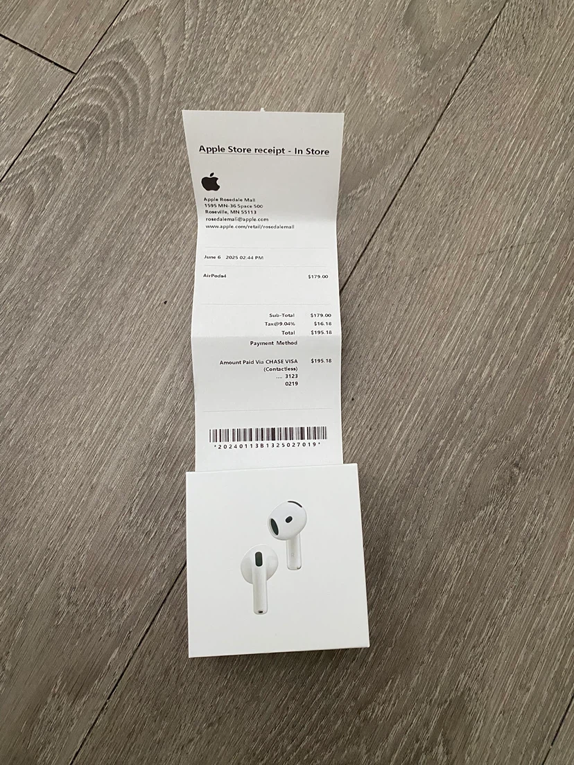 Apple AirPods 4th Gen Wireless Earbuds with Charging Case