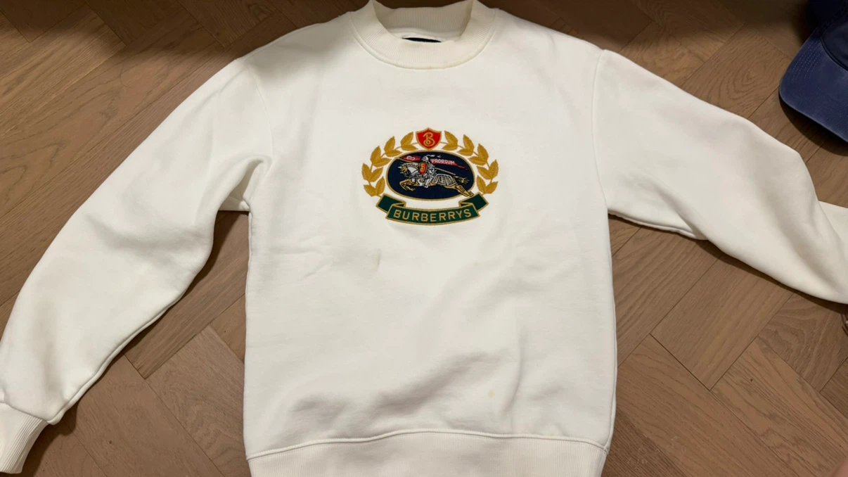 Burberry White Sweatshirt