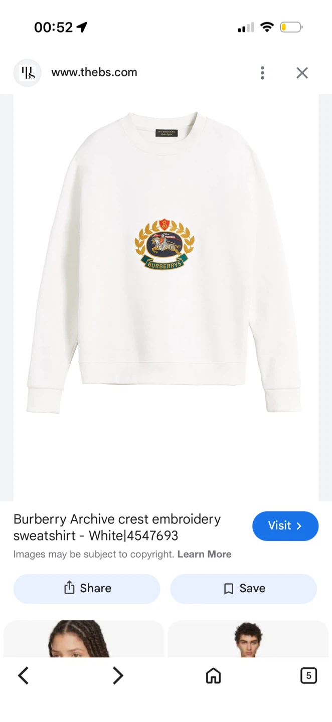 Burberry White Sweatshirt - photo 3