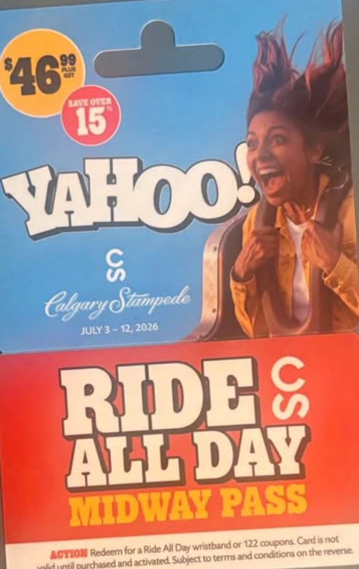 2 Calgary All Day Ride Passes
