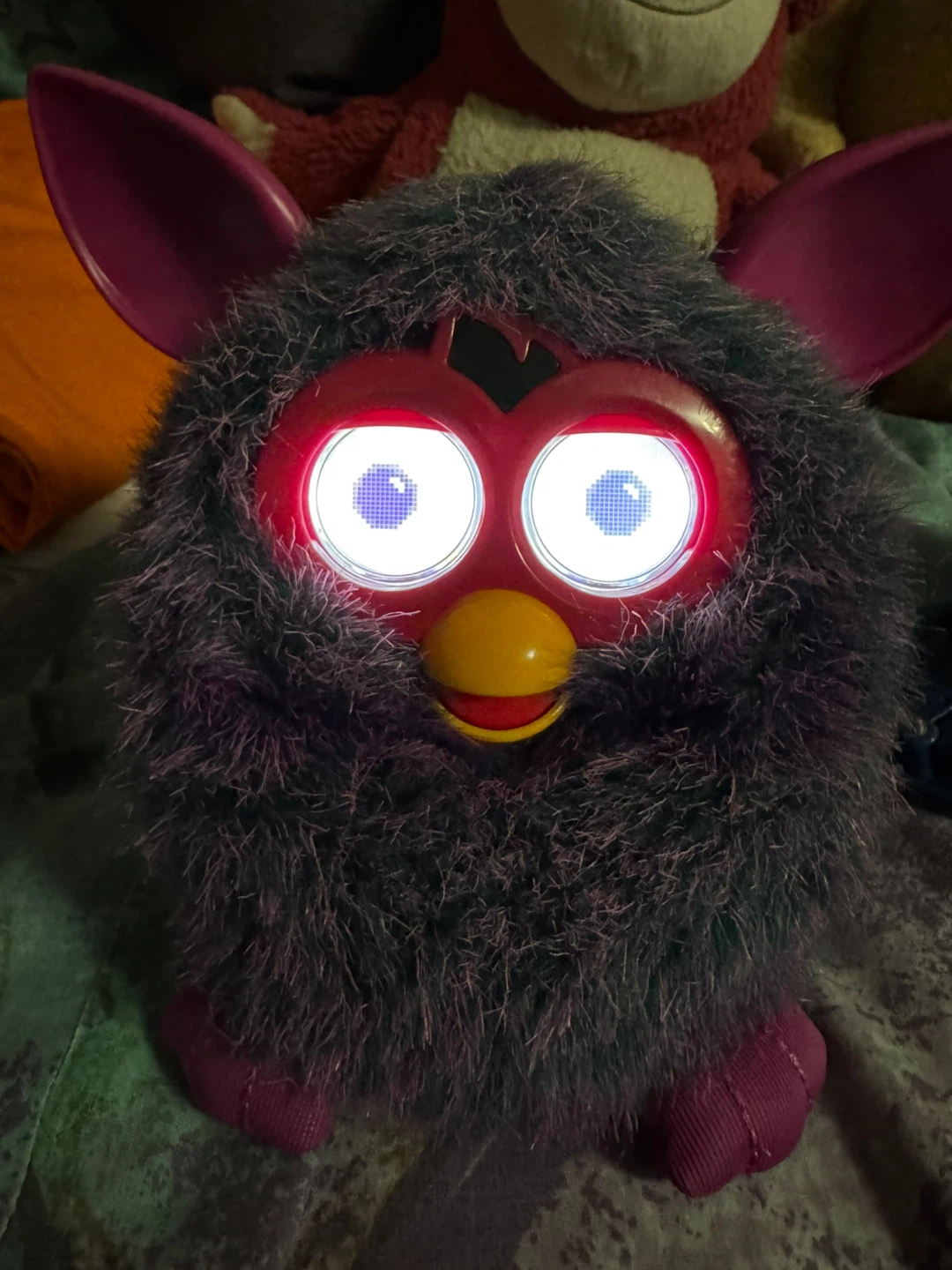 2012 Hasbro Furby Boom Purple Pink Speckled VOODOO Magic