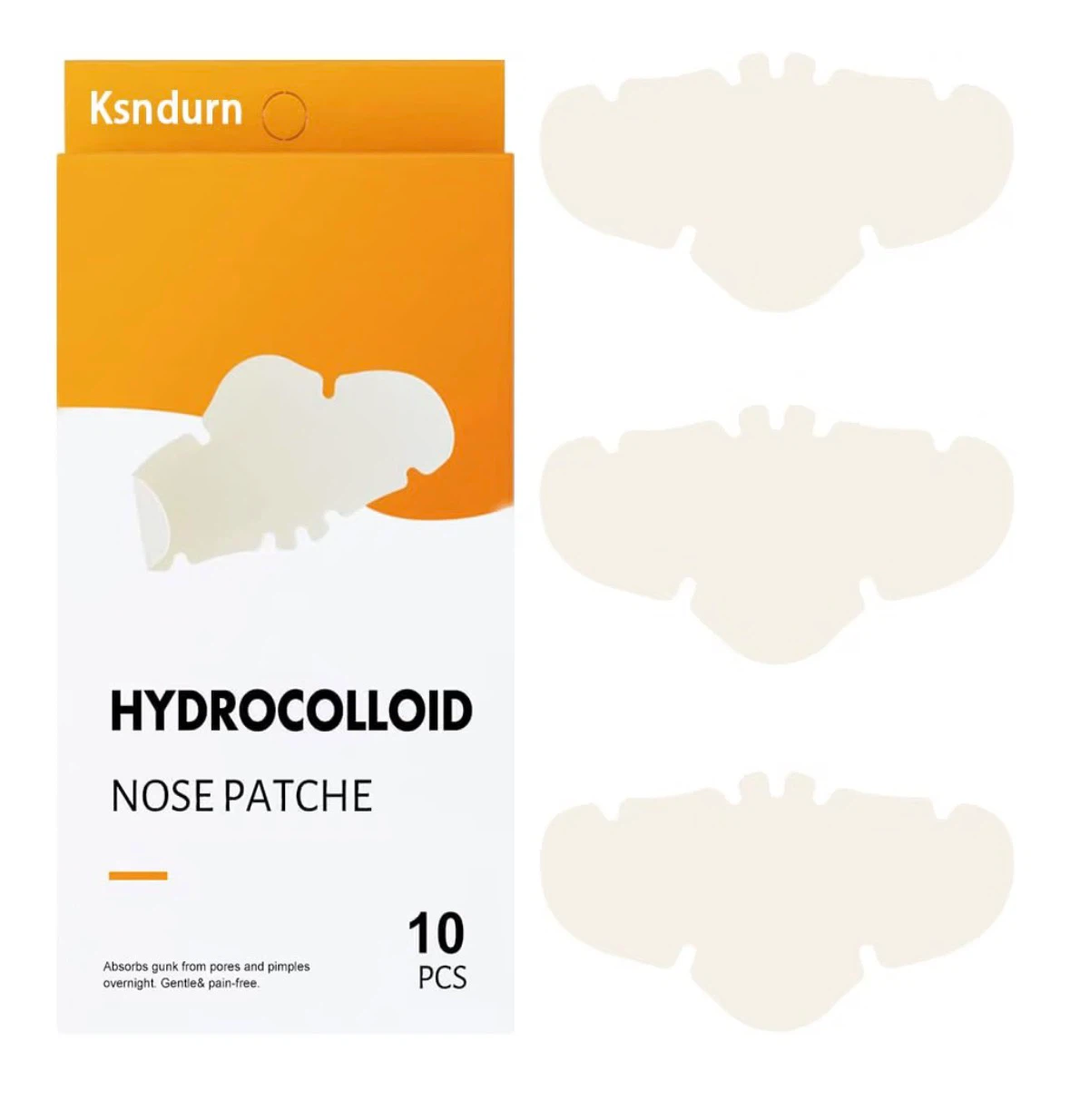 Ksndurn Hydrocolloid Nose Patches - 10 Pcs